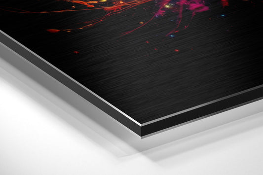 Planets and Paint Splash Metal Wall Art