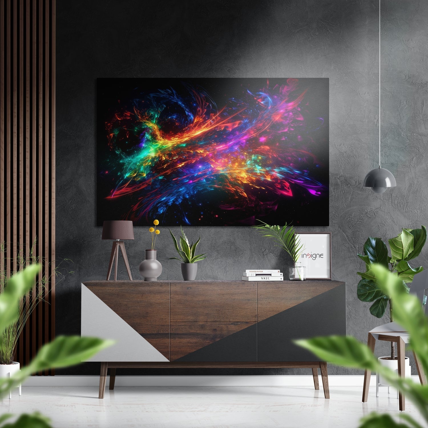 Colors Of Space aluminum metal wall art print