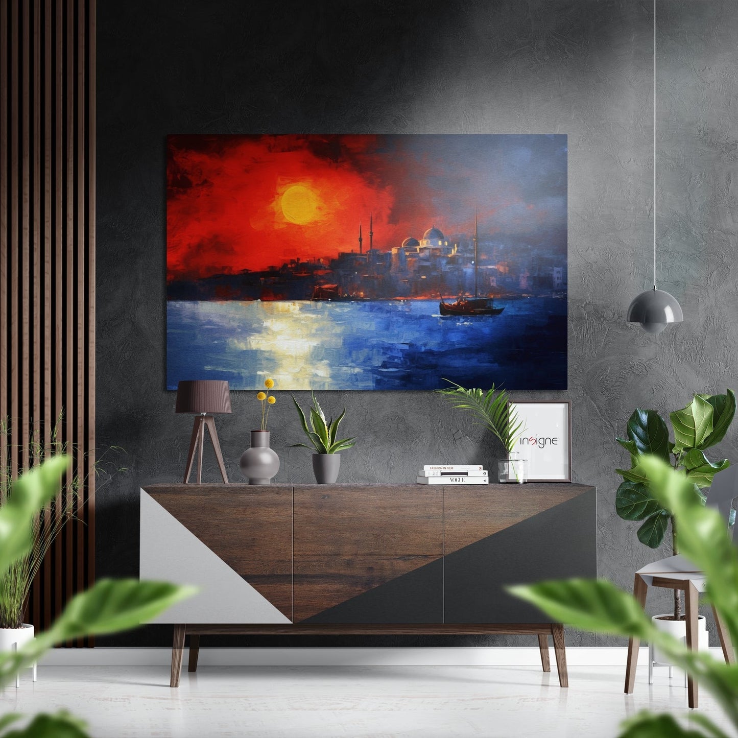 Sunset in Istanbul Metal Wall Art