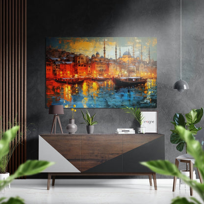 Istanbul Metal Wall Art brushed aluminum dibond