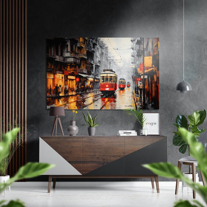 Tram Metal Wall Art