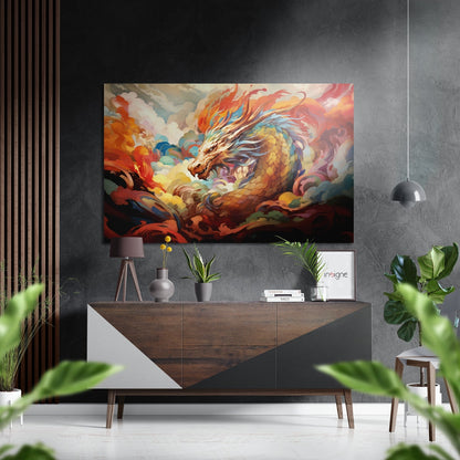 Dragon Metal Wall Art brushed aluminum dibond