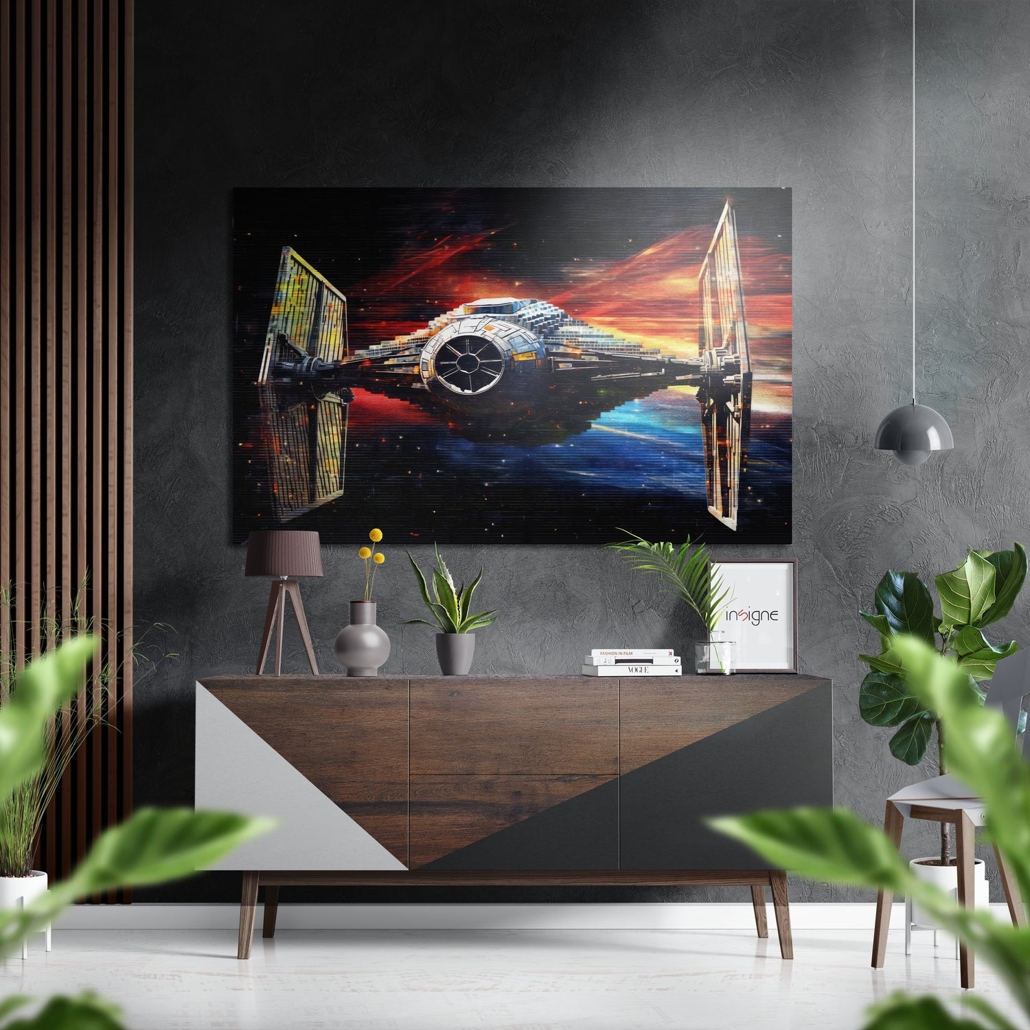 Starfighter Metal Wall Art brushed aluminum dibond