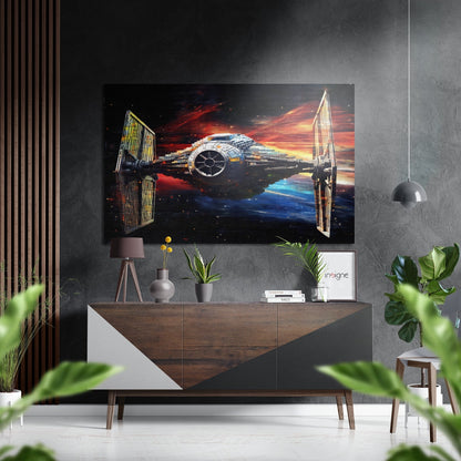 Starfighter Metal Wall Art brushed aluminum dibond