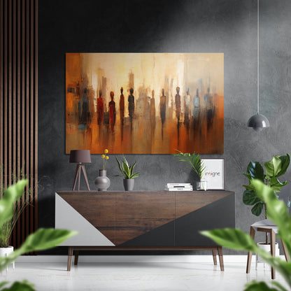 Silhouettes Metal Wall Art brushed aluminum dibond