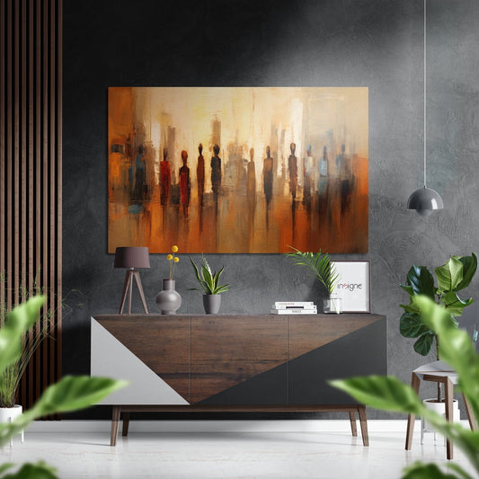 Silhouettes Metal Wall Art brushed aluminum dibond