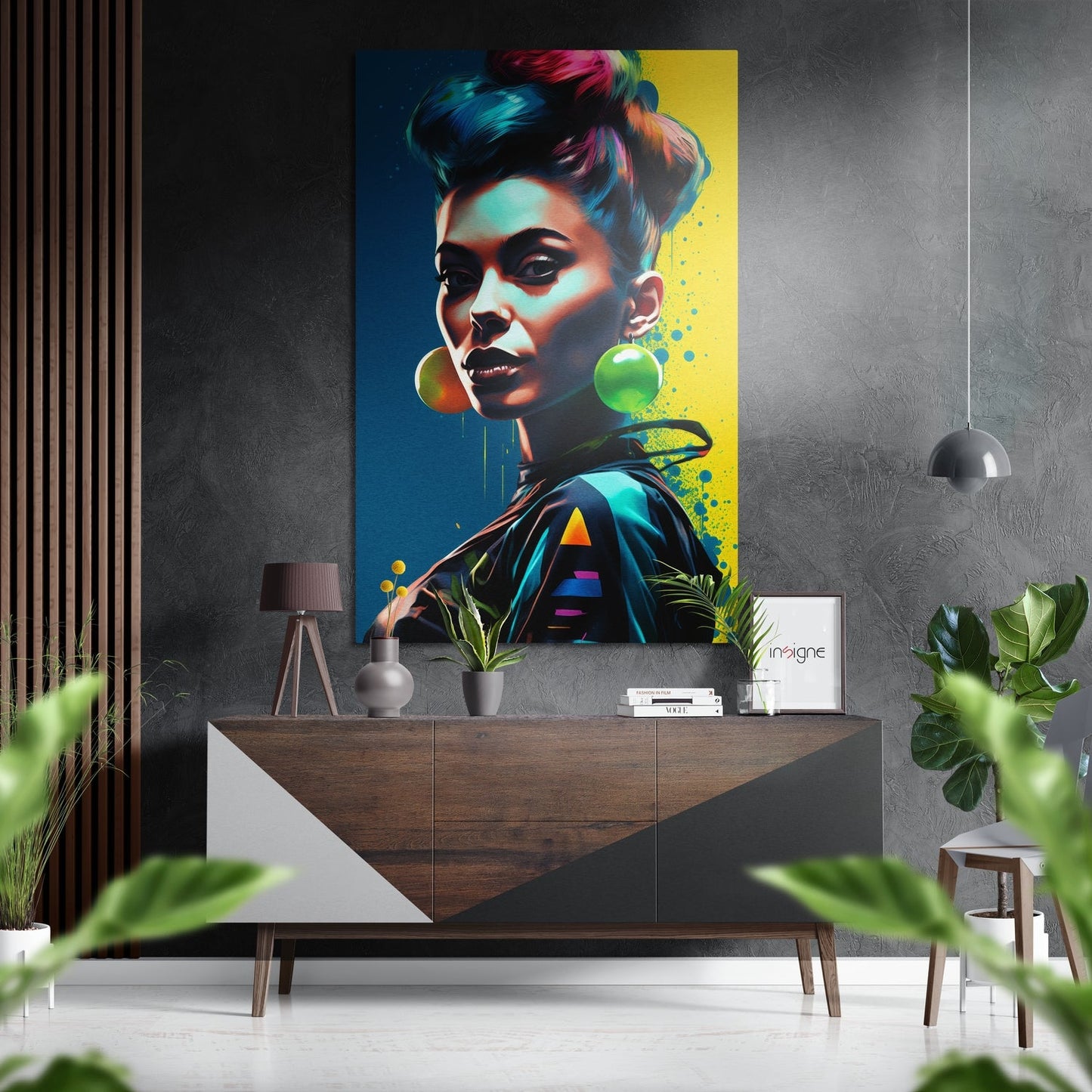 SheSpace modern metal wall art