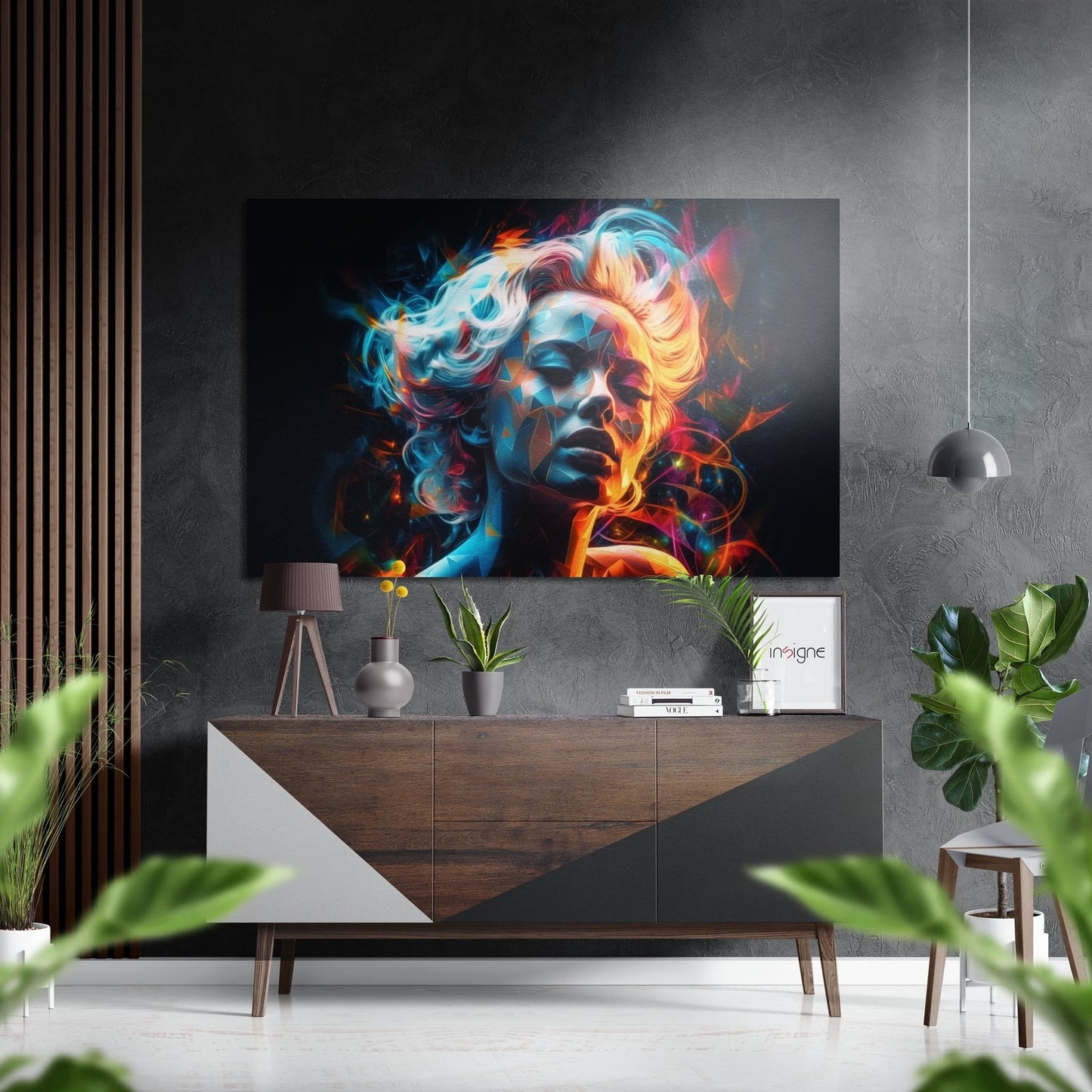 Face of Her Metal Wall Art brushed aluminum dibond