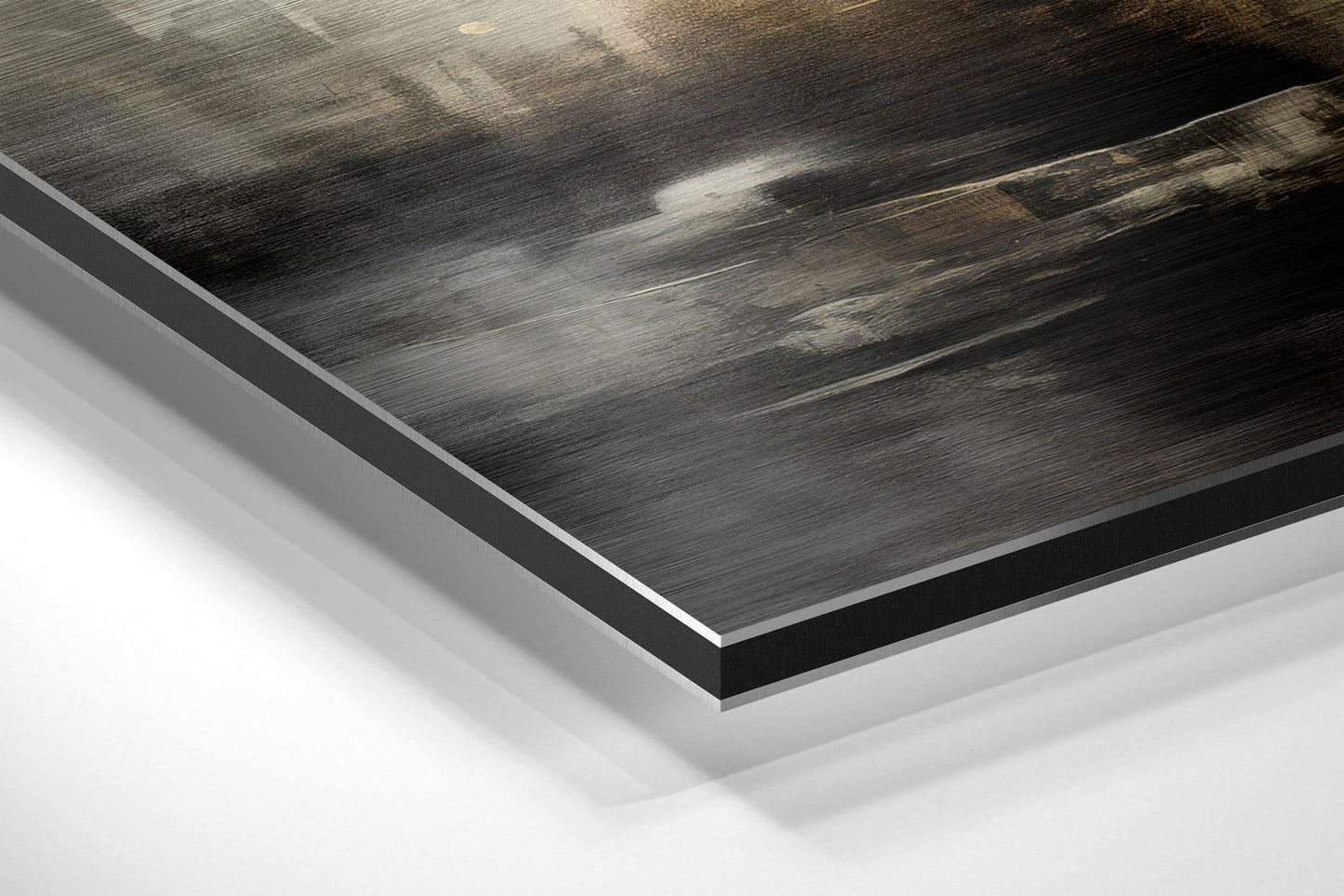 Abstract Oxidation Brushed Metal Wall Art
