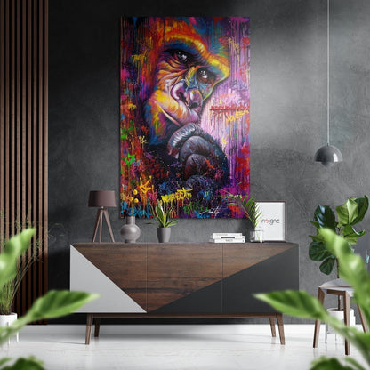 Eyes of the Ape metal wall art print