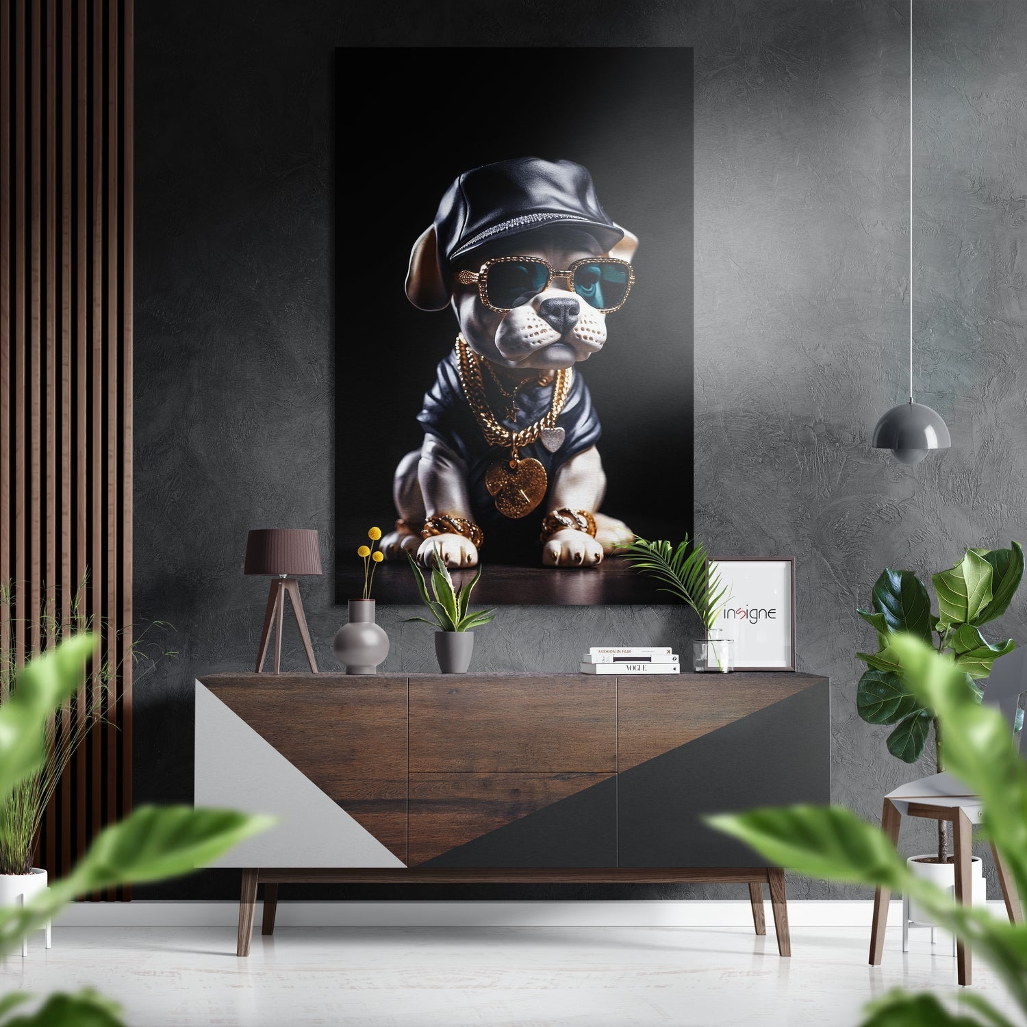 Puppy metal wall art