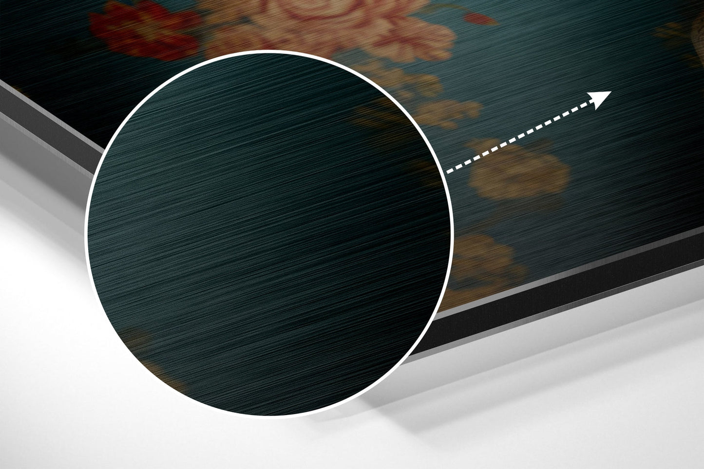 Flowery Aluminum Dibond Metal Wall Art