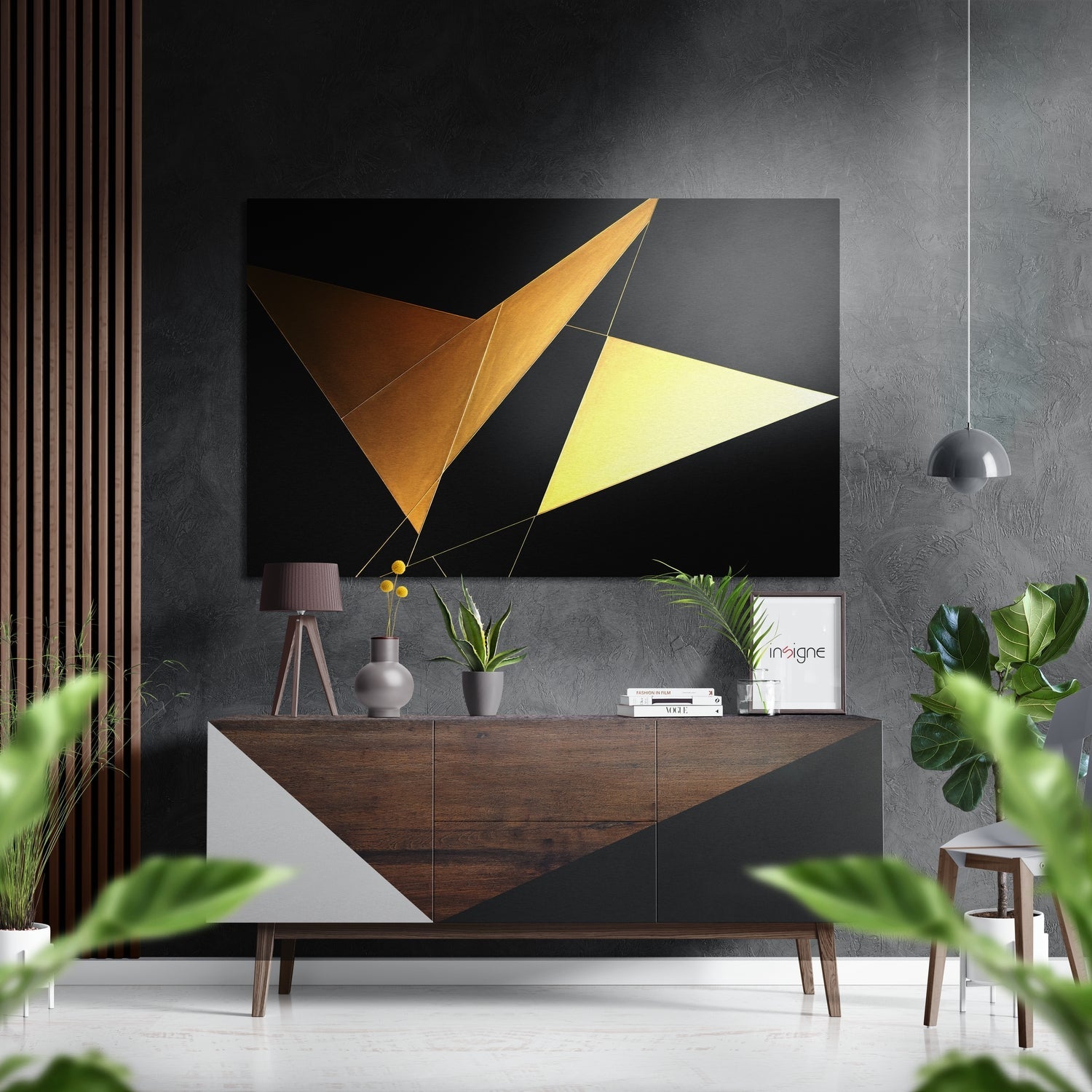 Ancient pyramids metal wall art