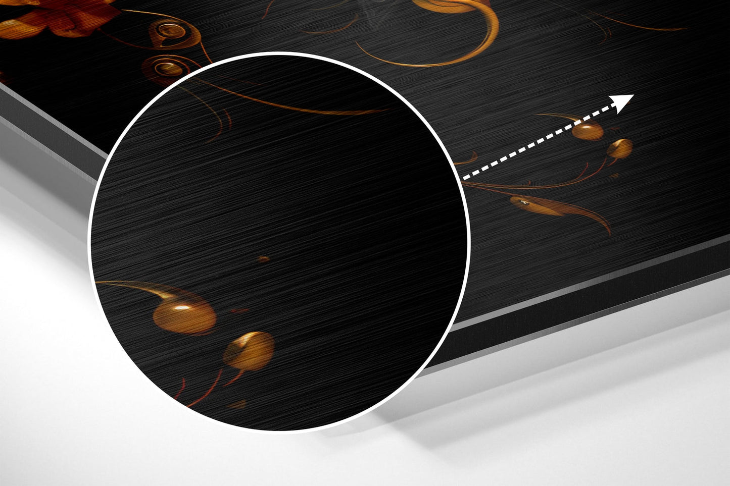 Orange and Grey Lotus Bloom Metal Wall Art