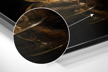 Tiger As A Gentleman Metal Wall Art