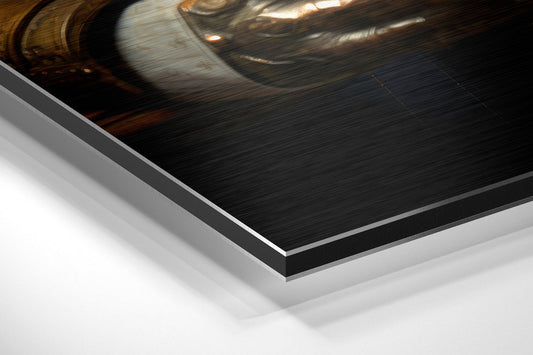 Tiger As A Gentleman Metal Wall Art