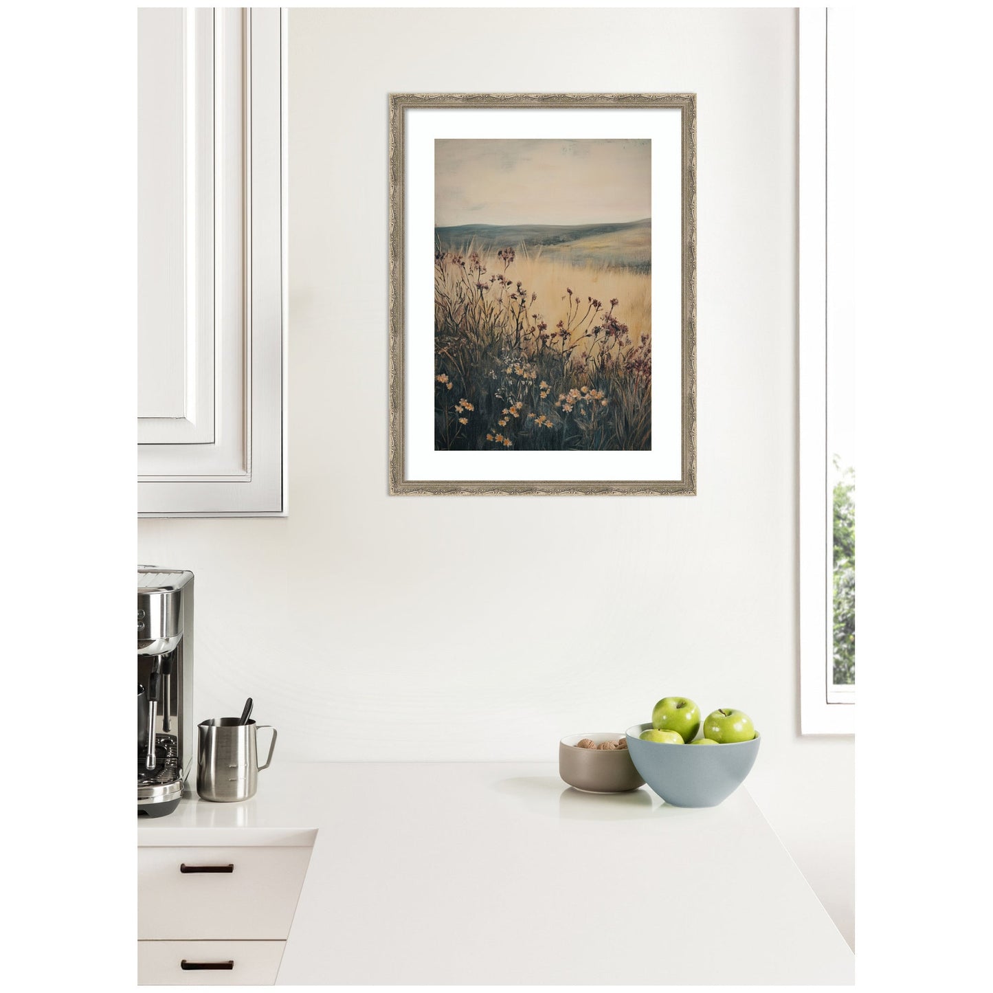 Wildflower Meadow Landscape Framed Wall Art