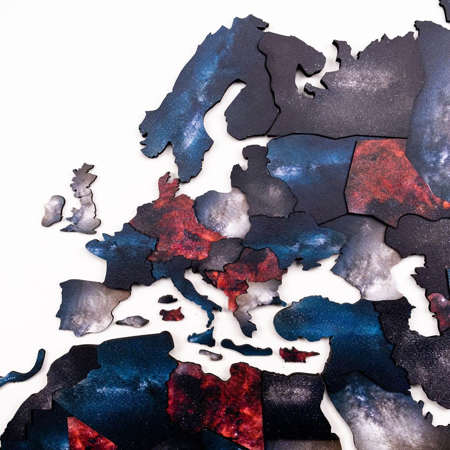 3D Wooden World Map Wall Art - Alcor