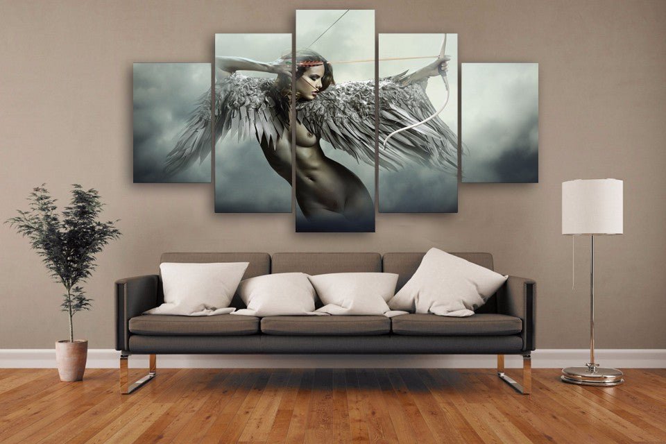 Angel Warrior Fantasy 5-Piece Canvas Wall Art