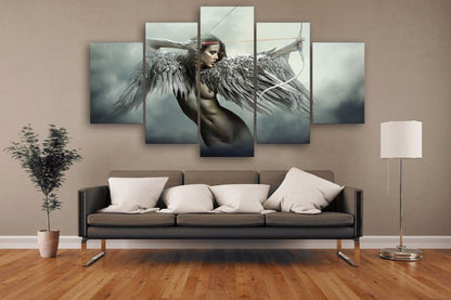 Angel Warrior Fantasy 5-Piece Canvas Wall Art