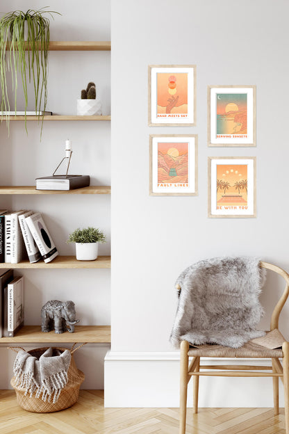 Be With You Tennis Art Print