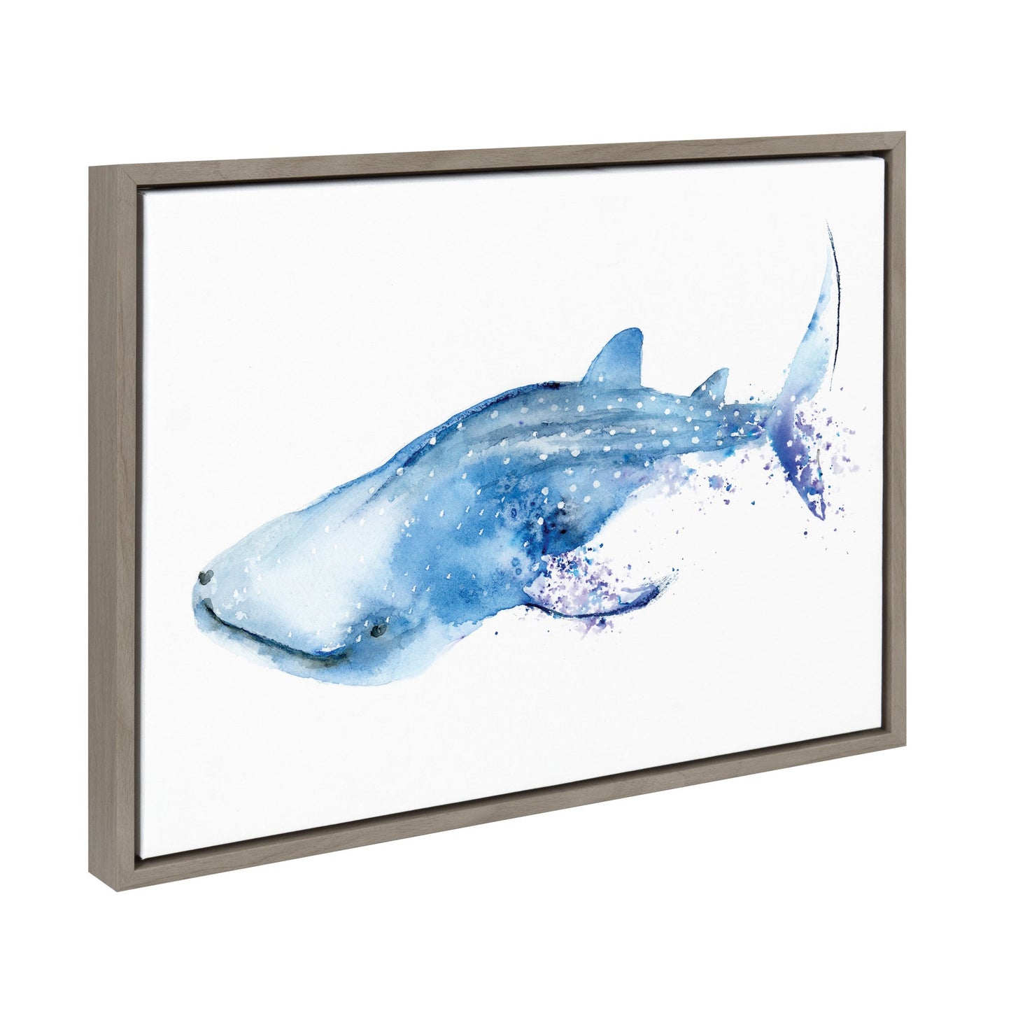 Whale Shark Framed Canvas Wall Art