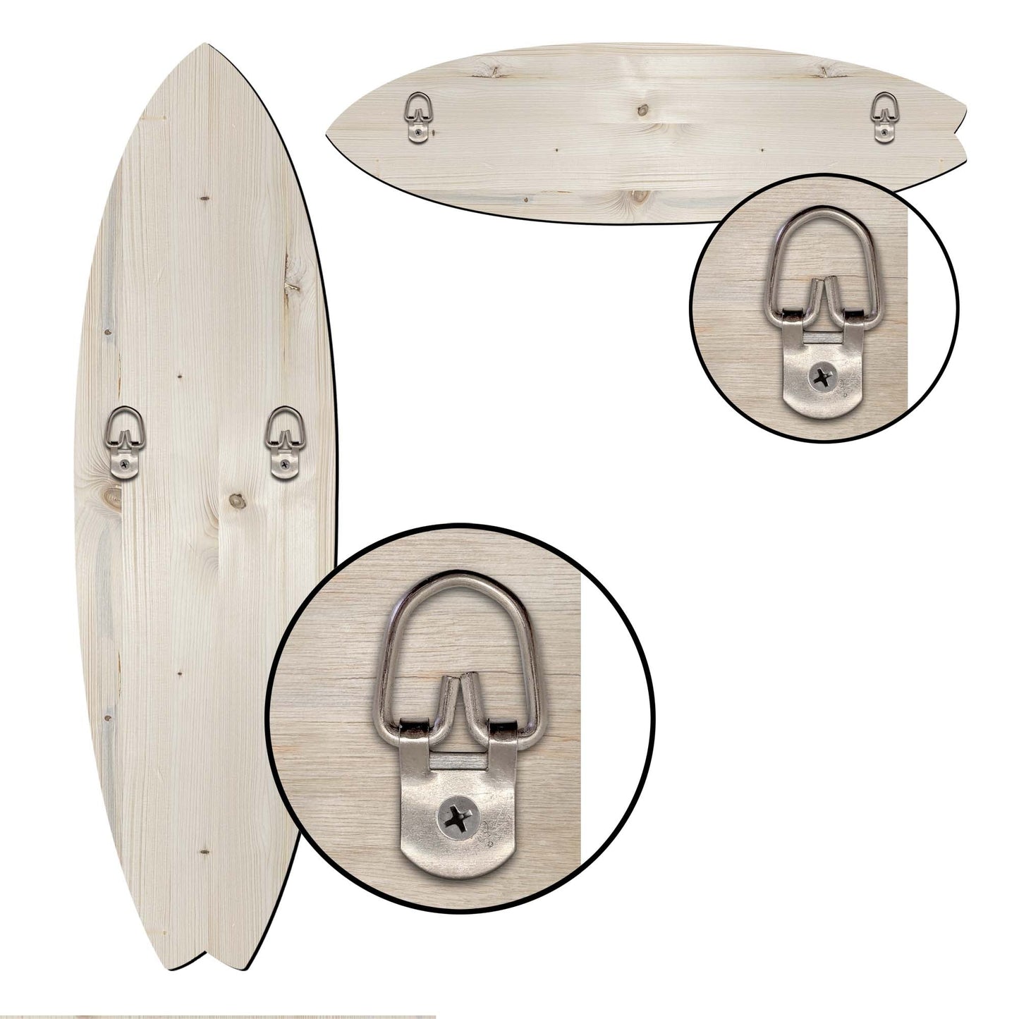 Whale Surfboard Wood Wall Art - Coastal Ocean Decor