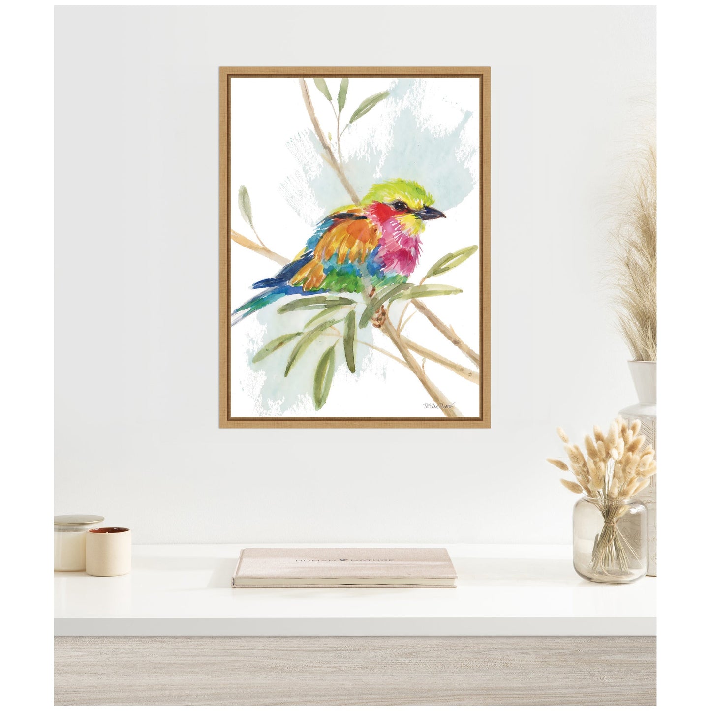 Bright Bird Framed Canvas Wall Art