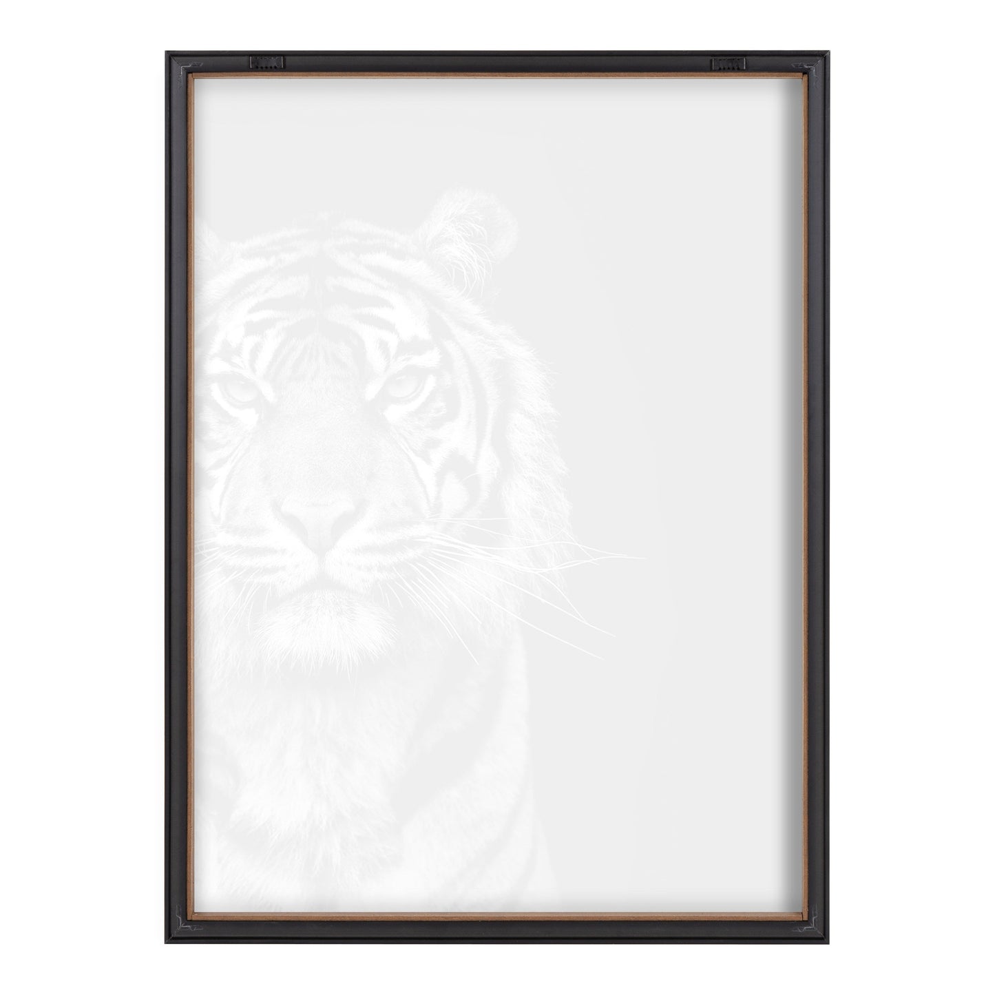 Minimalist Tiger Glass Wall Art