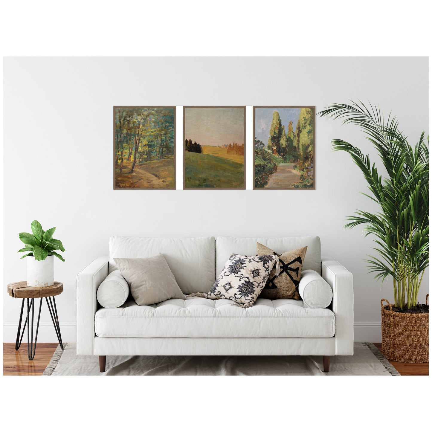 Forest Interior 3-Piece Framed Canvas Wall Art Set