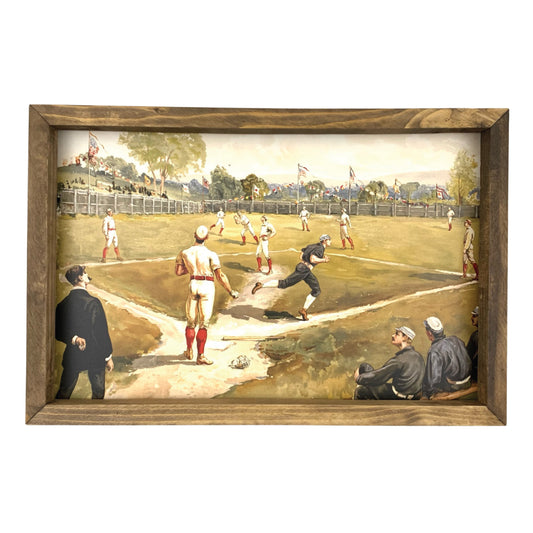 Baseball Game Framed Art