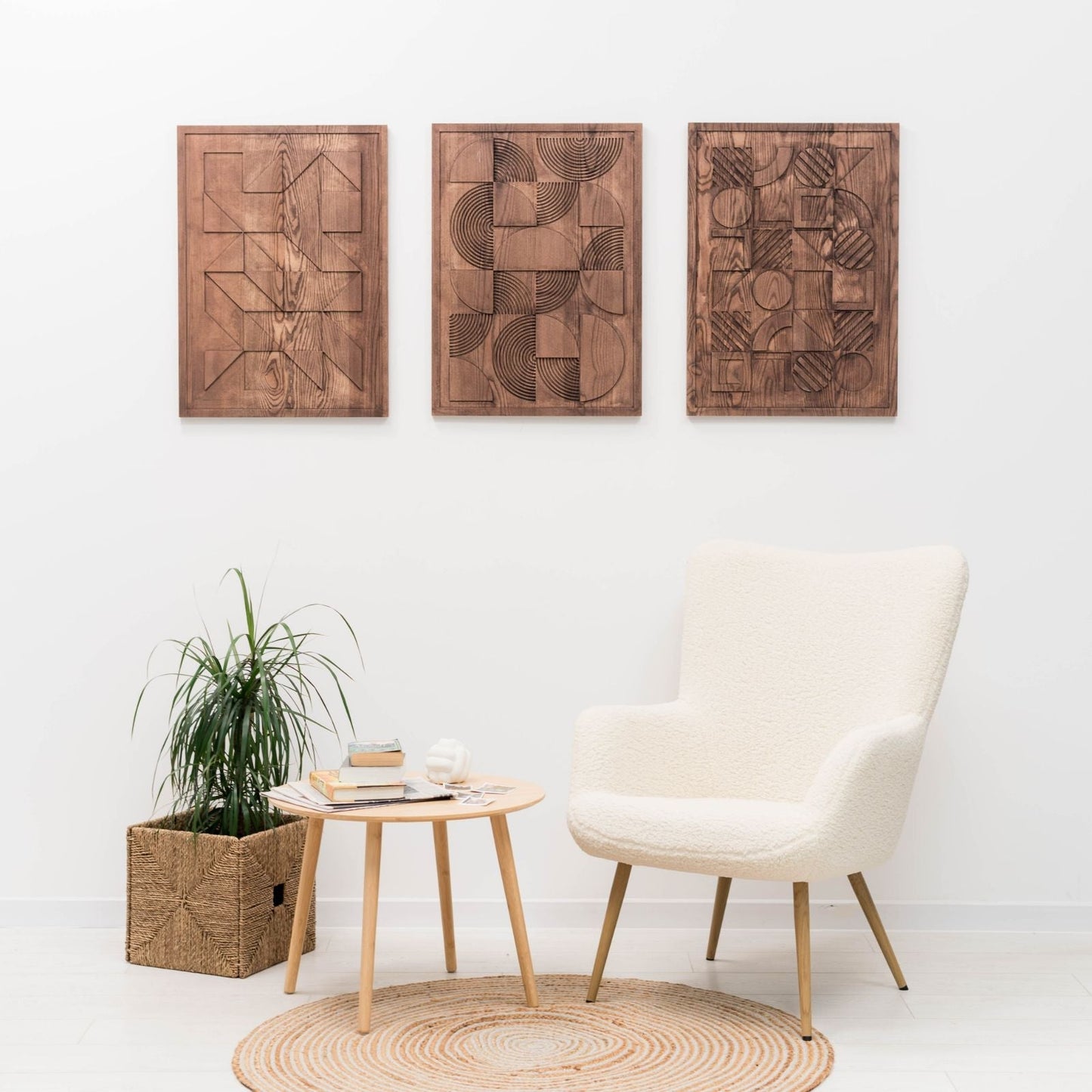 Bauhaus Wood Wall Art - Solid