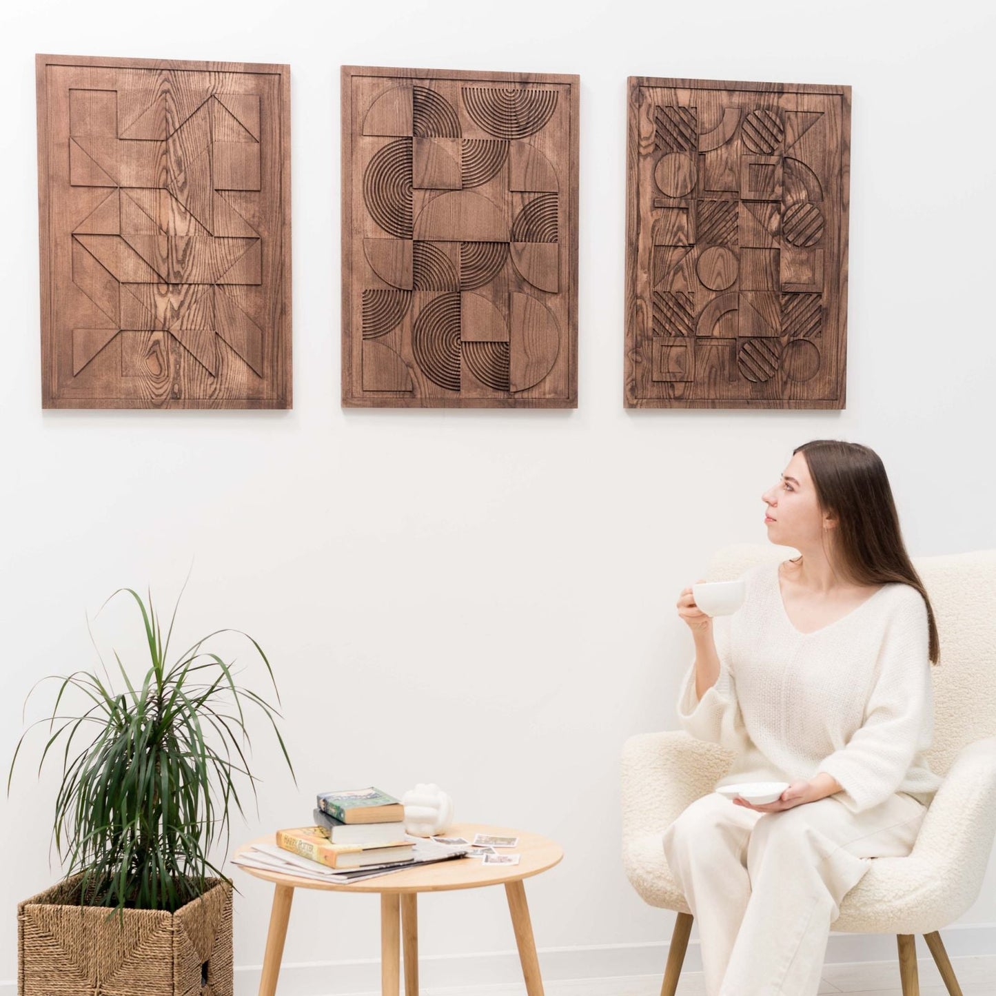 Bauhaus Wood Wall Art - Geometric