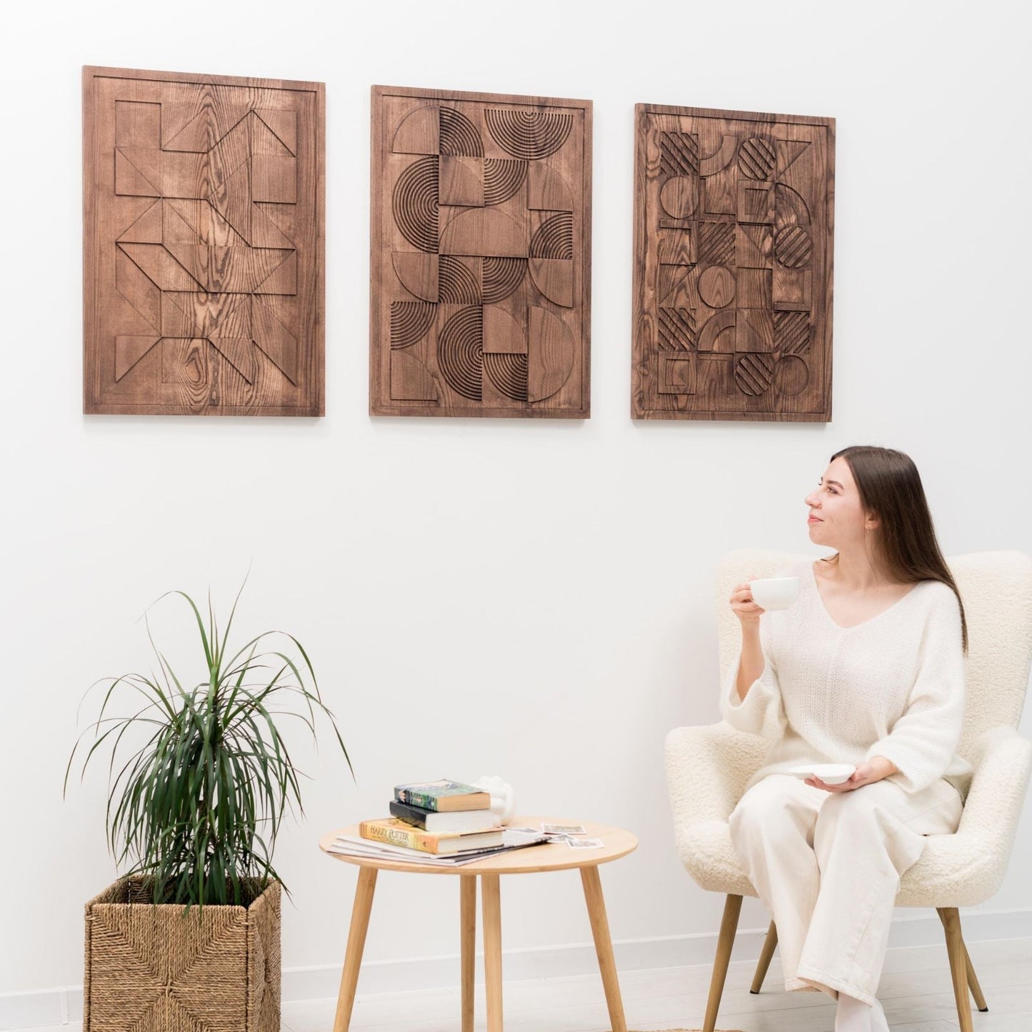 Bauhaus Wood Wall Art - Solid