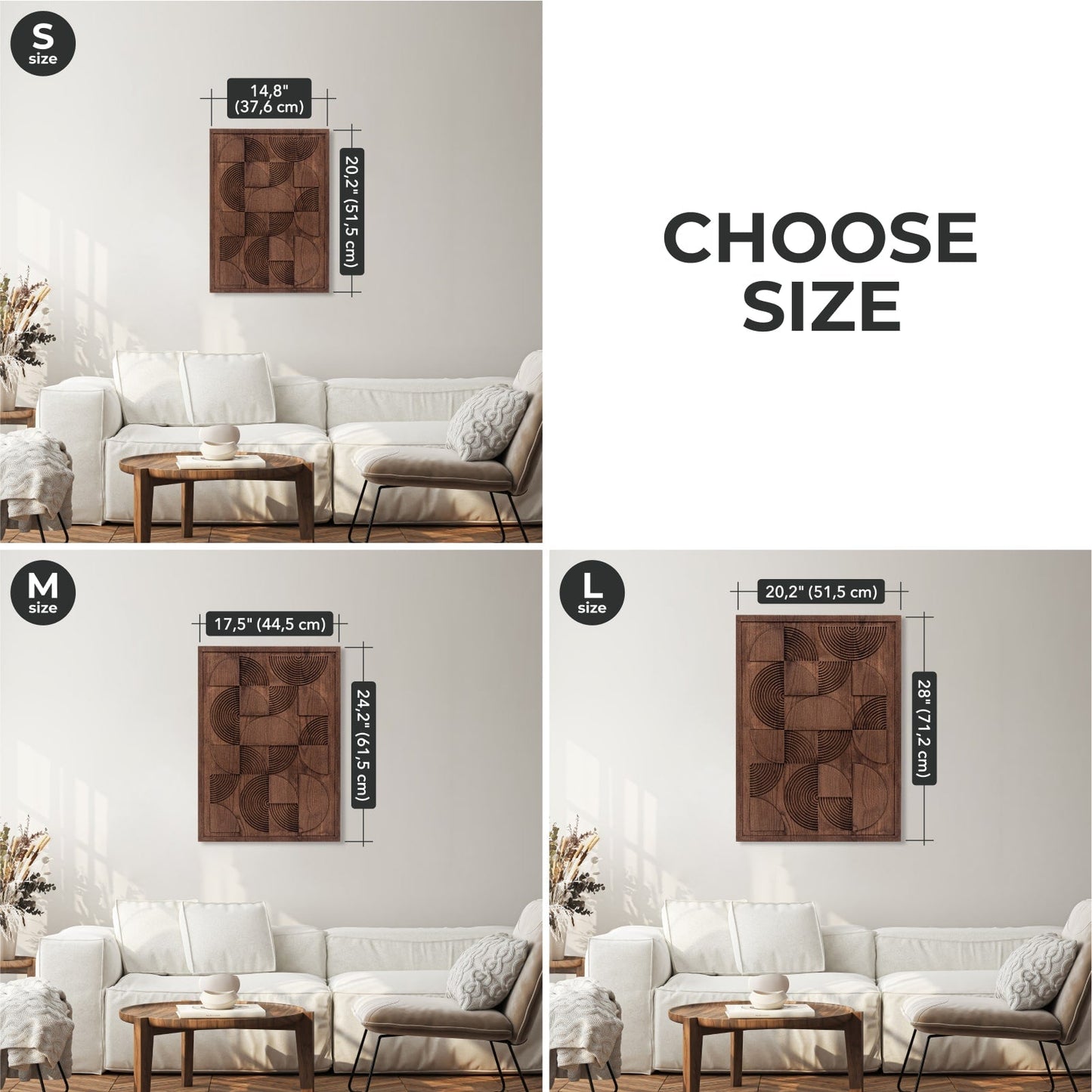 Bauhaus Wood Wall Art - Solid