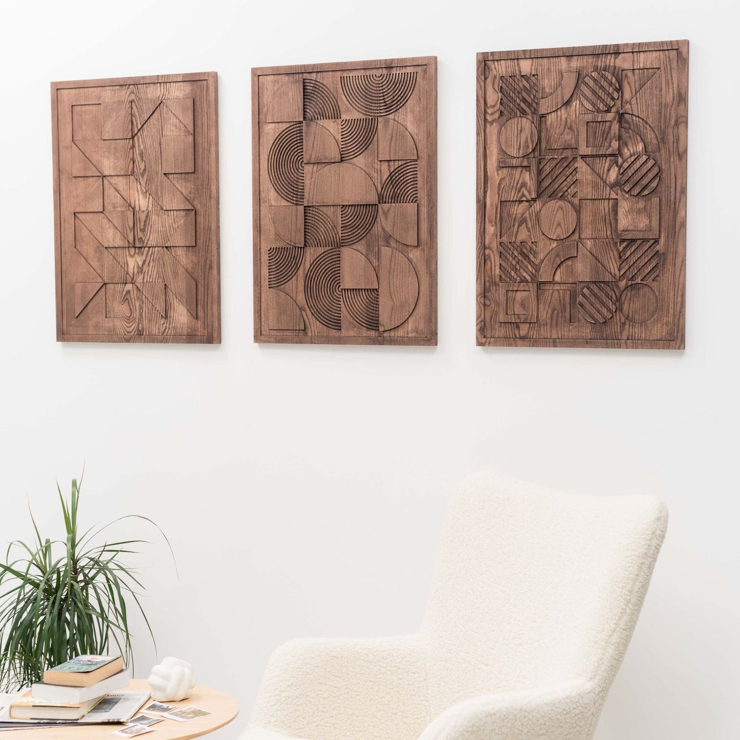 Bauhaus Wood Wall Art - Natural