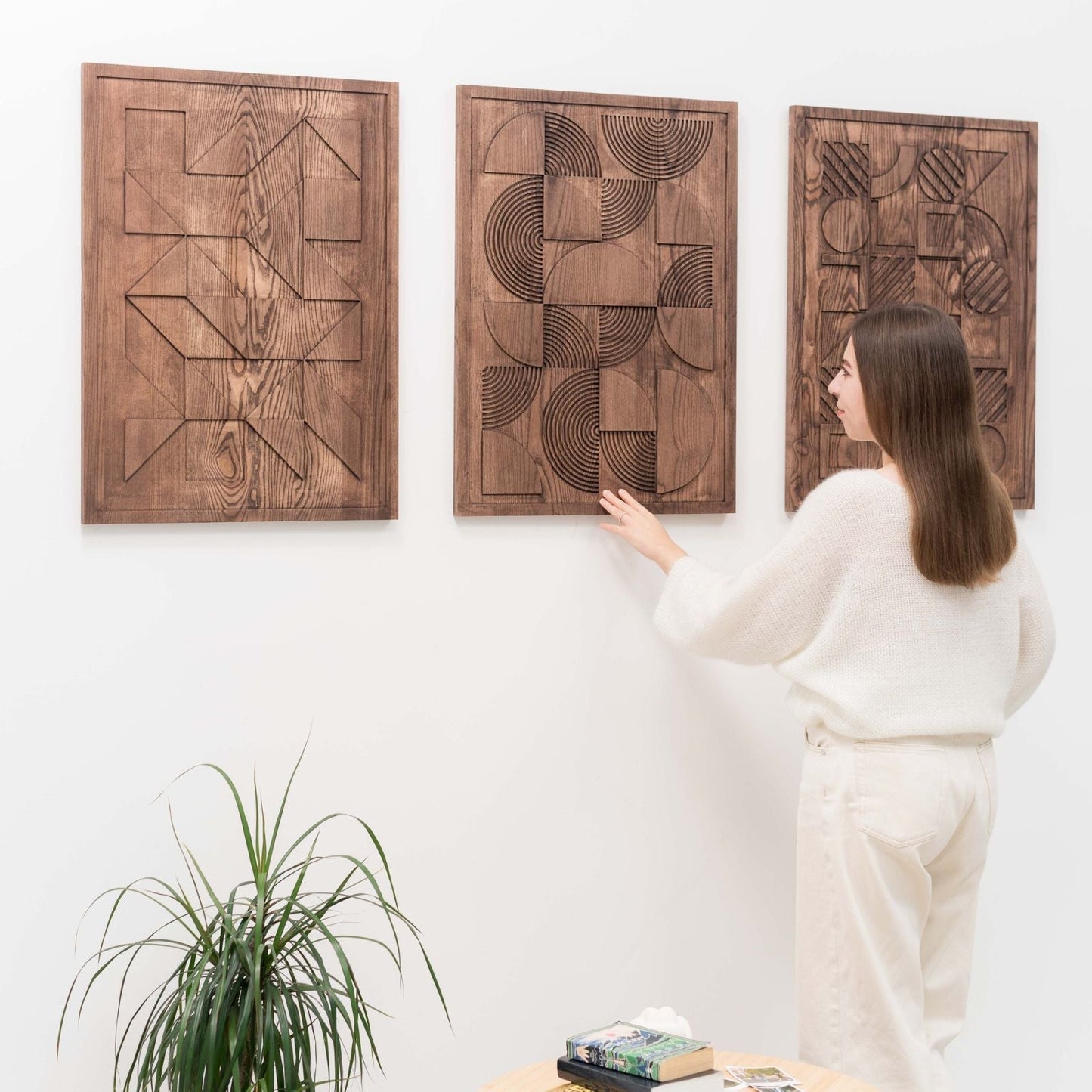 Bauhaus Wood Wall Art - Solid