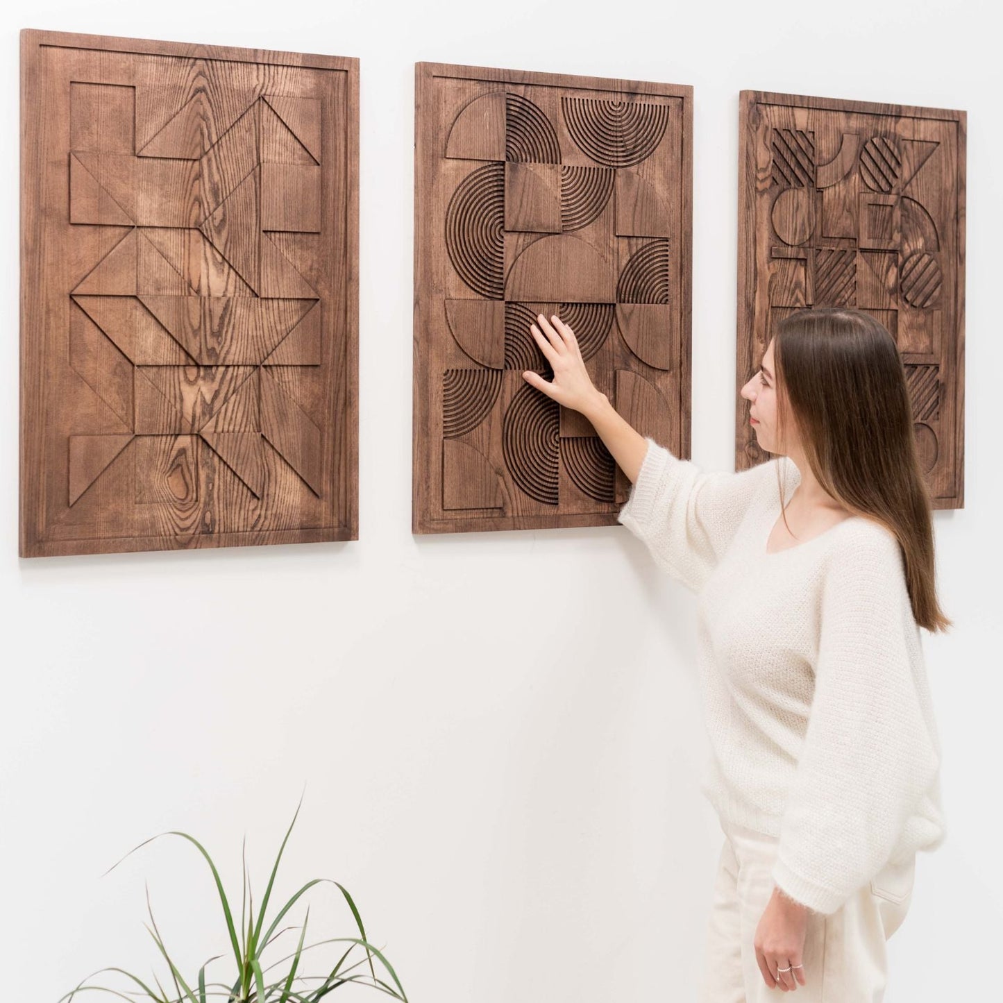 Bauhaus Wood Wall Art - Geometric