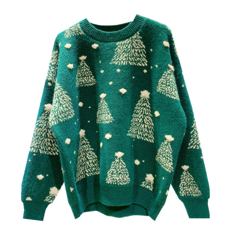 CozyGlow Christmas Tree Sweater – Stay Warm, Look Festive!