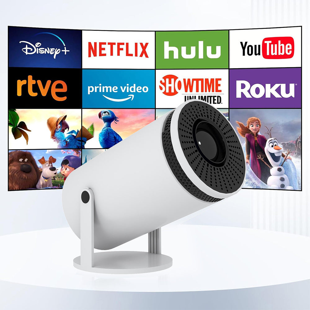 Smart Mini Projector with WiFi & Bluetooth – Turn Any Wall into a 130” Home Theater
