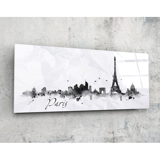 Paris glass wall art