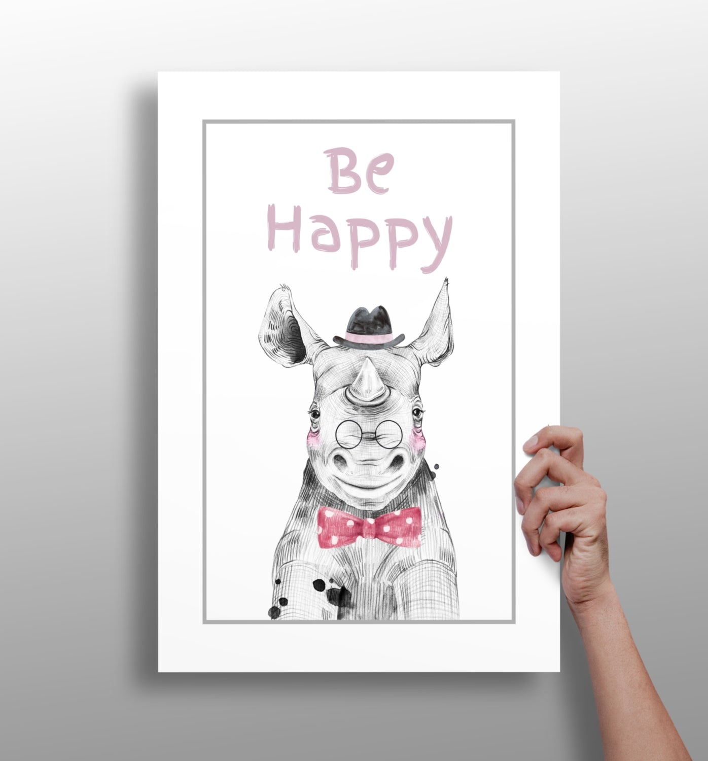 Be Happy metal wall art