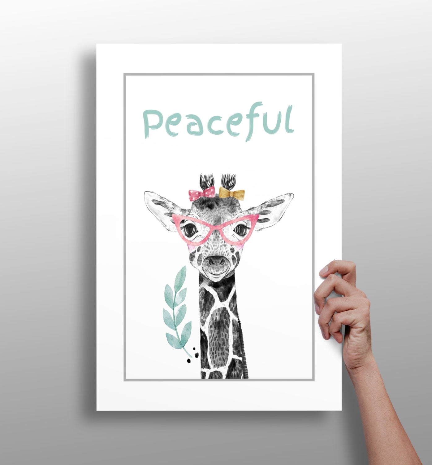 Peace metal wall art 4-piece aluminum print
