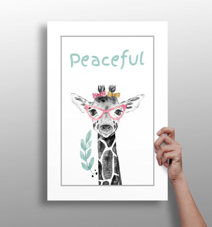 Peace metal wall art 4-piece aluminum print