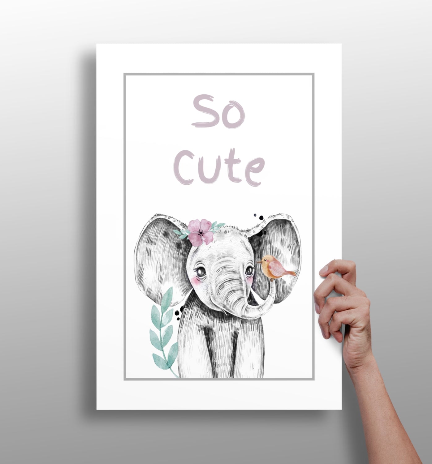 So Cute metal wall art print on aluminum panel