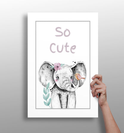 So Cute metal wall art print on aluminum panel