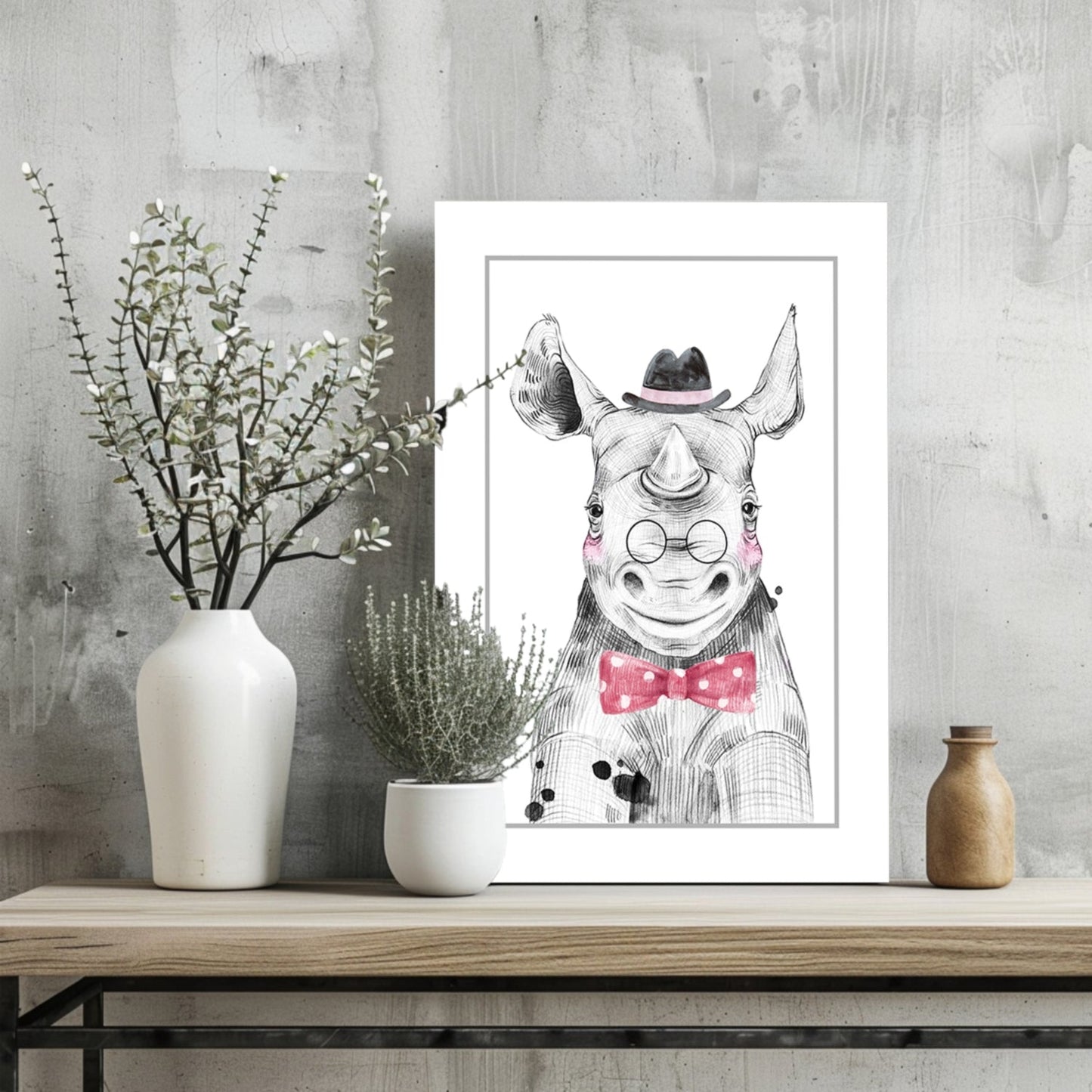 Mr Hippo Metal Wall Art