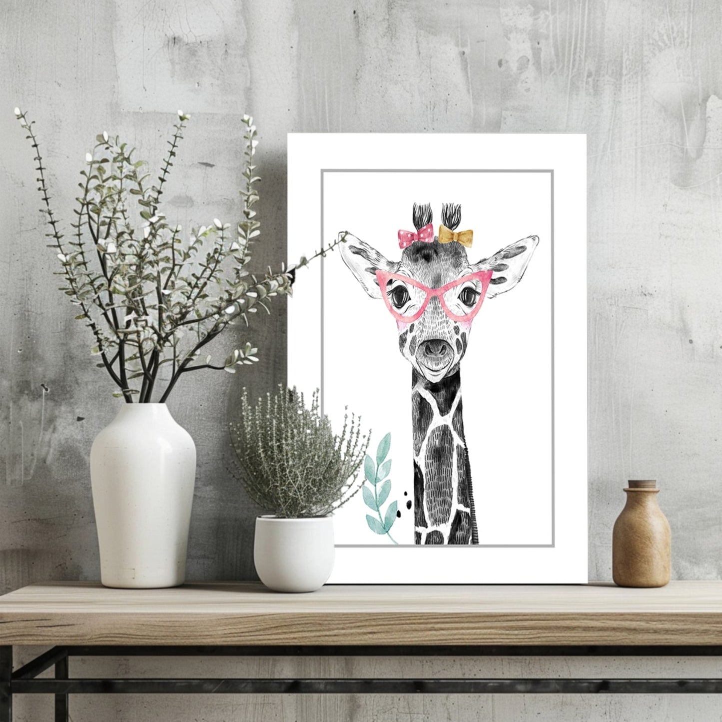 Giraffe Metal Wall Art