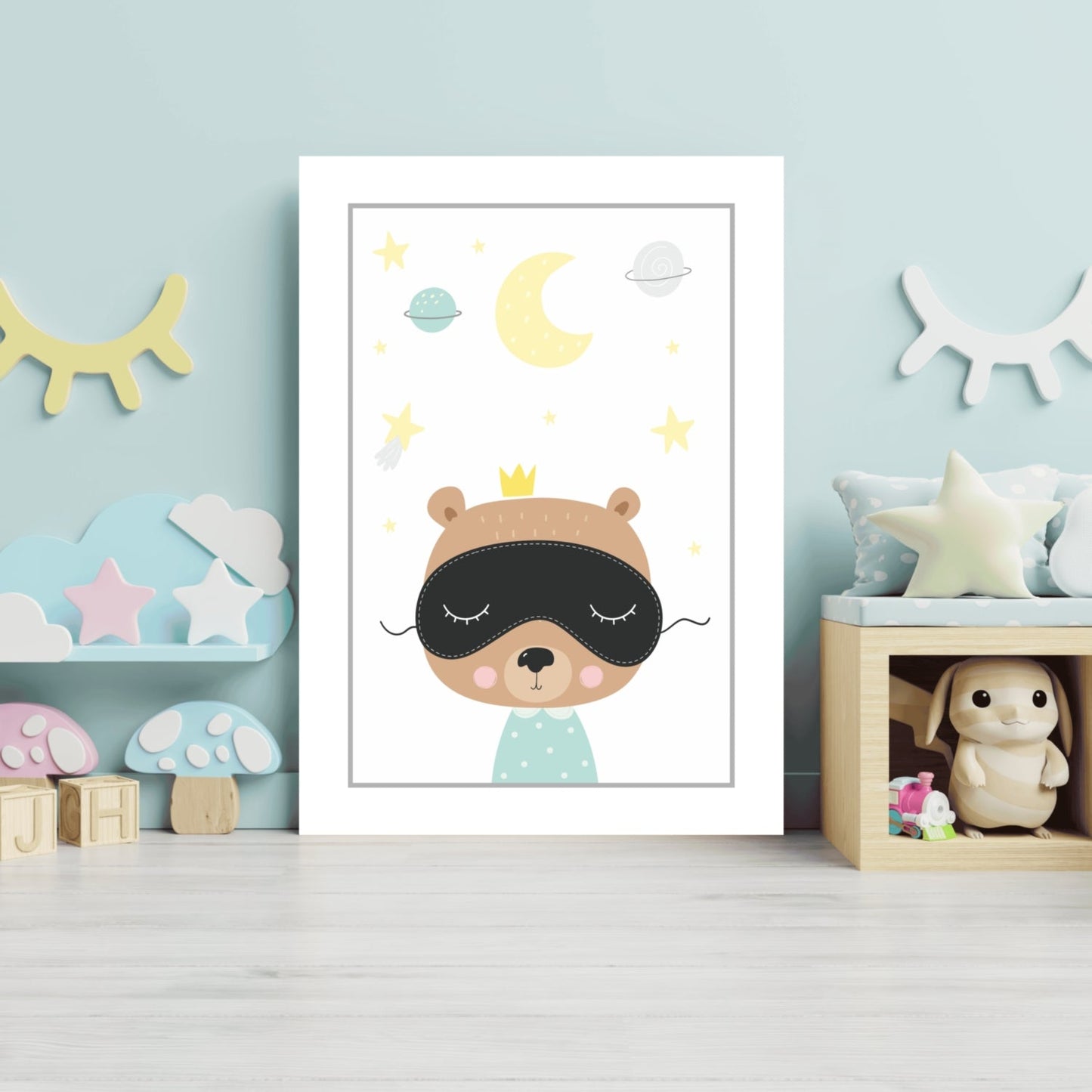 Sleep Time Metal Wall Art 4-Piece Set