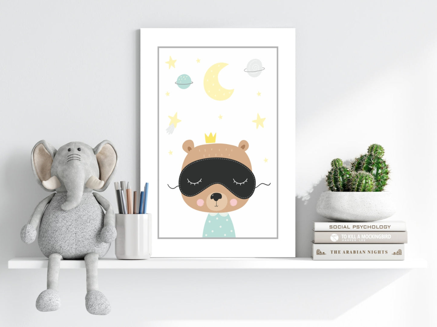 Sleep Time Metal Wall Art 4-Piece Set